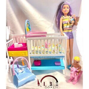 Barbie Skipper Babysitters Nap 'n' Nurture Nursery Dolls & Playset